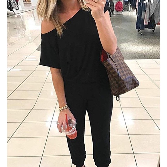 🏆Restocked! Off Shoulder Trendy Romper Jumpsuit - Picture 3 of 8